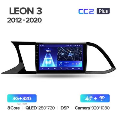 Штатна магнітола Teyes CC2 Plus 3GB+32GB 4G+WiFi Seat Leon 3 (2012-2020)
