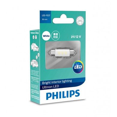 Світлодіодні автолампи Philips 11854ULWX1 Festoon LED 6000K 38mm 12V B1