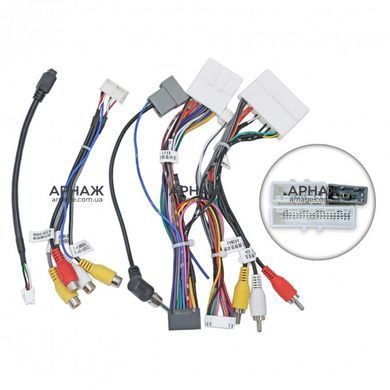 Комплект рамка+проводка QIV Nissan X-Trail. Qashqai. Rogue 2013-2017 Automatic air conditioning (F1) (W2) 10"
