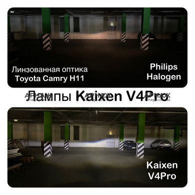 Светодиодные автолампы Kaixen V4PRO H8/H9/H11/H16 6000K 50W CANBUS READY