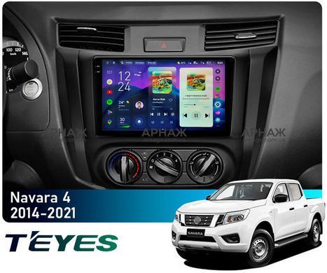 Штатна магнітола Teyes CC4 2K 6+64 Gb Nissan Navara D23 IV 4 2014-2021 (B) 9" (L1)