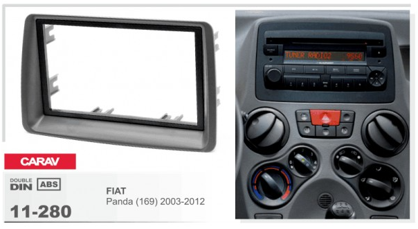 Рамка перехідна Carav 11-280 Fiat Panda (169) 2003-2012