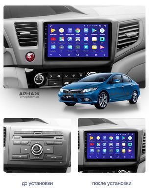Штатная магнитола Teyes CC3 2K 4+64 Gb Honda Civic 9 FB FK FD 2011-2015 9"