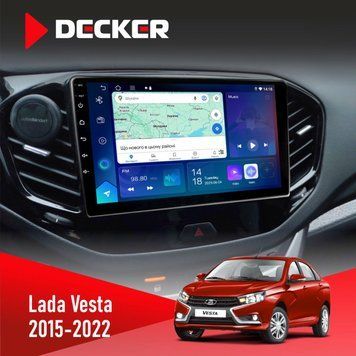 Штатна магнітола DECKER Lada Vesta 2015-2022 D9-007 4x64 DSP 360 4G
