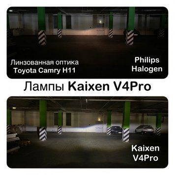 Светодиодные автолампы Kaixen V4PRO H10/HB3(9005) 6000K 50W CANBUS READY