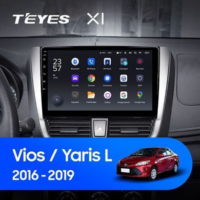Штатна магнітола Teyes X1 2+32Gb Toyota Vios Yaris L 2016-2019 10"