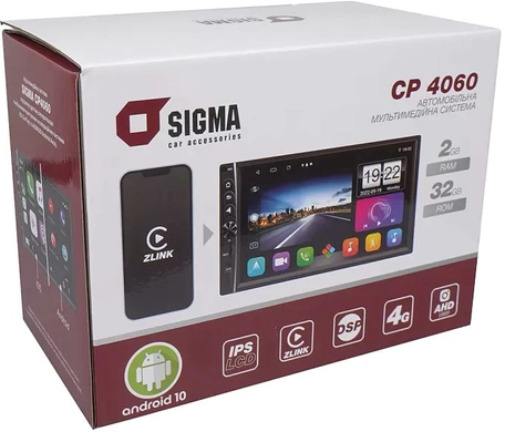 Автомагнітола Sigma CP-4060 DSP 4G 2/32 CarPlay