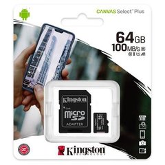 Картка пам'яті Kingston 64 GB microSDXC Class 10 UHS-I