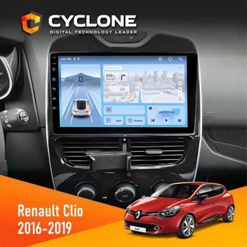 Штатна магнітола CYCLONE Renault Clio 2016-2019 C10-012 4/64 DSP 4G