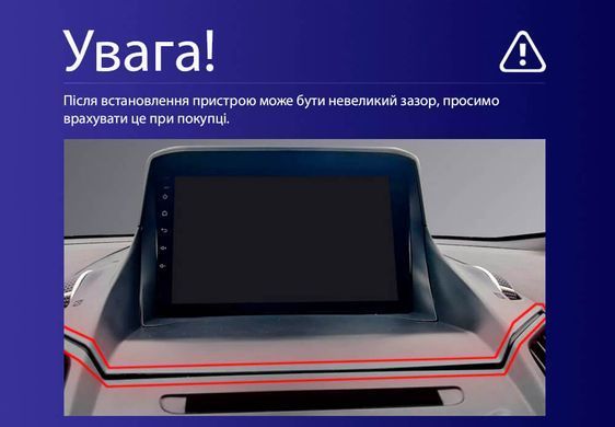 Штатная магнитола Teyes CC4 2K 8+128 Gb Ford Kuga 2 Escape 3 2012 - 2019 (A) 9"