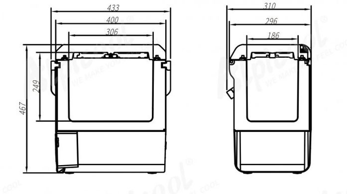 Компрессорный автохолодильник Alpicool P15ABP