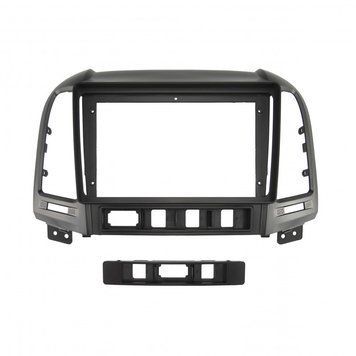 Комплект рамка+проводка QIV Hyundai Santa Fe 2 2006-2012 (W3) 9"