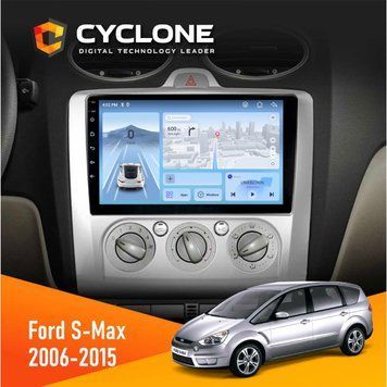Штатна магнітола CYCLONE Ford S-Max 2006-2015 C9-012 4/64 DSP 4G
