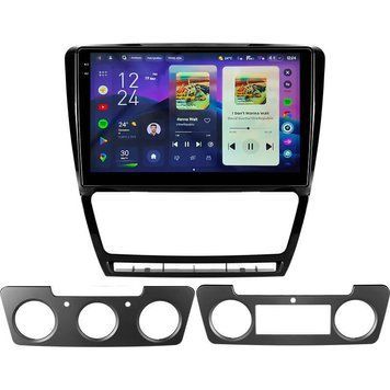 Штатна магнітола Teyes CC4 2K 8+128 Gb Skoda Octavia 2 A5 2008-2013 10" black