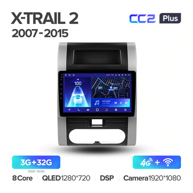Штатна магнітола Teyes CC3 6+128 Gb 360° Nissan X-Trail X Trail 2 T31 2007-2015 10"