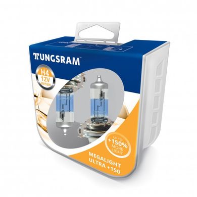 Автомобильные лампы Tungsram H4 60/55W 12V Megalight Ultra +150%