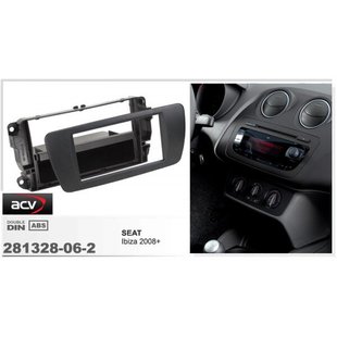 Рамка перехідна ACV 281328-06-2 Seat Ibiza 08 nit black (AN1)