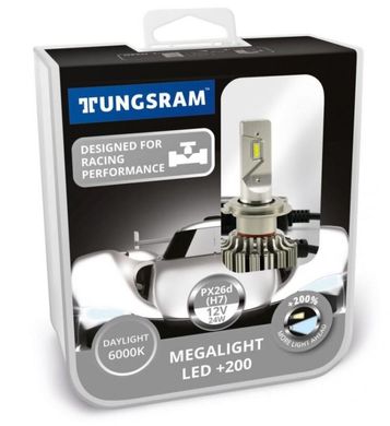Светодиодные автолампы Tungsram Megalight LED H7 6000K PX26d 60450 PB2