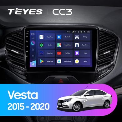 Штатная магнитола Teyes CC3 6+128 Gb LADA Vesta Cross Sport 2015-2019 10"