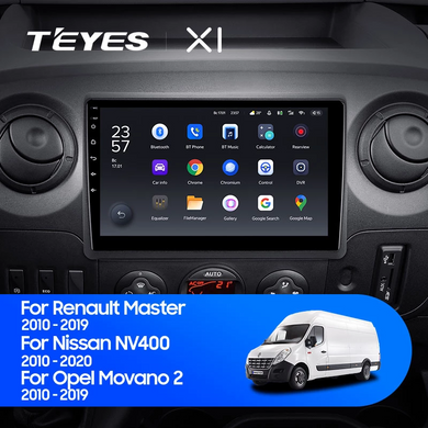 Штатна магнітола Teyes X1 2Gb+32Gb Renault Master, Nissan NV400,Opel Movano (2010-2019)