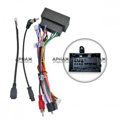 Комплект рамка+проводка QIV Dodge Dart 2012-2016 (Fiat Viagio 2012-2017