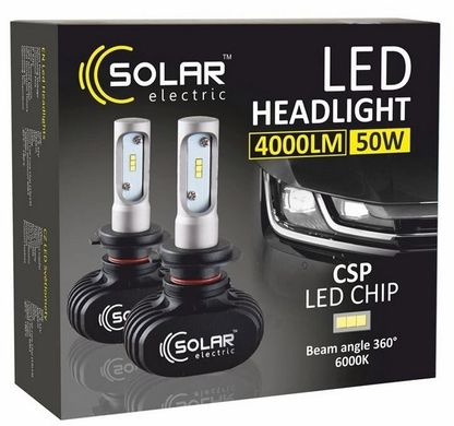Светодиодные автолампы Solar LED SOLAR H1 12/24V 6000K 4000Lm 50W