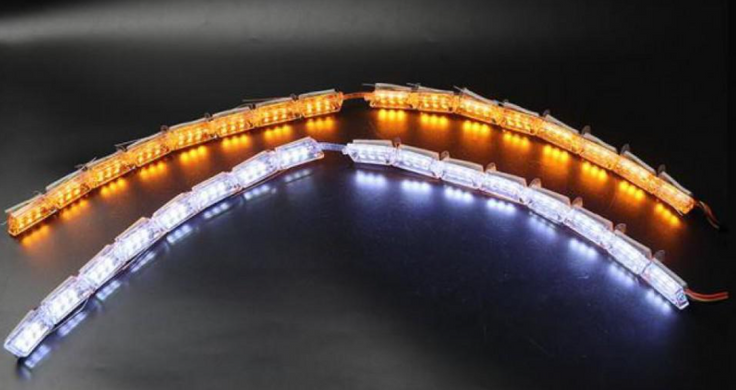 Світлодіодна (LED) стрічка Baxster Running Crystall Жовтий-Білий 16 сегментів v3