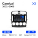 Штатна магнітола Teyes X1 2+32Gb Kia Carnival UP GQ 2002-2006 9"
