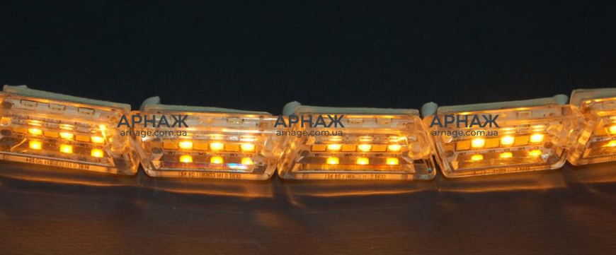 Світлодіодна (LED) стрічка Baxster Running Crystall Жовтий-Білий 16 сегментів v3
