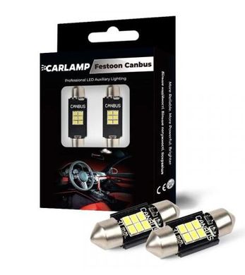 Светодиодные автолампы Carlamp C10W Canbus SJ-K6-31MM