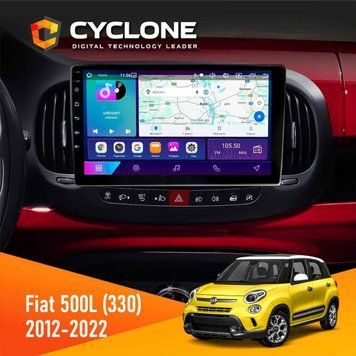 Штатна магнітола CYCLONE Fiat 500L (330) 2012-2022 C10-002 2/32. 4G. 2k
