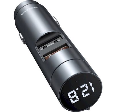 FM-модулятор Baseus Energy Column MP3 Dark grey (CCNLZ-C0G)