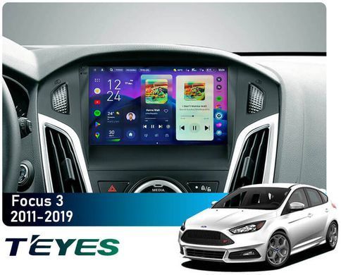 Штатная магнитола Teyes CC4 2K 6+64 Gb Ford Focus 3 Mk 3 2011-2019 9" (L1)