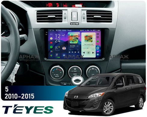 Штатна магнітола Teyes CC4 2K 6+64 Gb Mazda 5 3 CW 2010-2015 9"