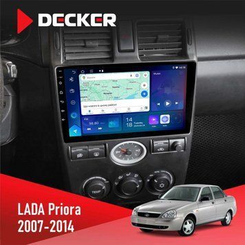 Штатна магнітола DECKER Lada Priora 2007-2014 D9-007 4x64 DSP 360 4G