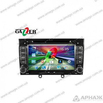 Штатна магнітола Gazer CM172-408B (Black) для Peugeot 408