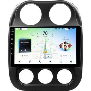 Штатна магнітола Teyes CC4L 6+64 Gb Jeep Compass 1 MK 2009-2015 10"