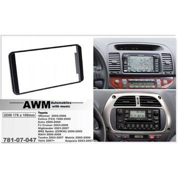 Рамка перехідна AWM 781-07-047 Toyota Multi Kit For double DIN (100x178)