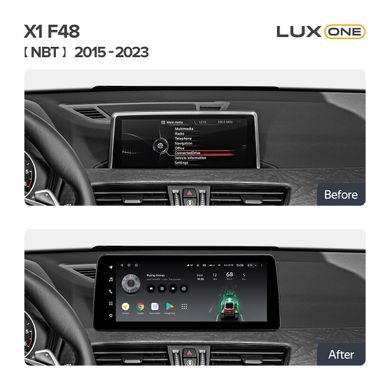 Штатна магнітола Teyes LUX ONE 6+128 Gb BMW X1 F48 NBT 2015-2023