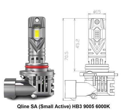 LED автолампи QLine SA (Small Active) HB3 9005 6000K