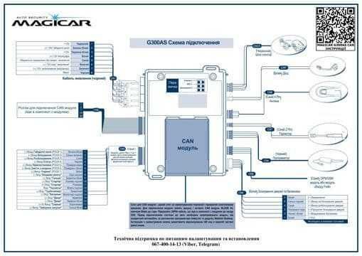 Автосигнализация MAGICAR G300AS CAN купить с доставкой по Украине