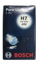 Автолампа Bosch Pure Light H7 55W 12V PX26d (1987302071)
