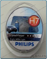 Галогенові лампи Philips H7 Cristal Vision 12972CV SM Blister