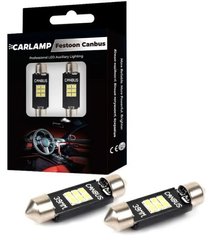 Светодиодные автолампы Carlamp C10W Canbus SJ-K6-39мм