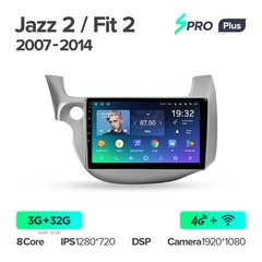 Штатная магнитола Teyes sPRO Plus 3GB+32GB 4G+WiFi Honda Jazz 2 (2007-2014)
