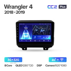 Штатна магнітола Teyes CC2L-PLUS 2+32 Gb Jeep Wrangler 4 JL 2018-2019