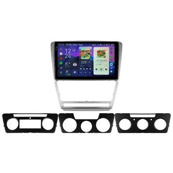 Штатна магнітола Teyes CC4 2K 6+64 Gb Skoda Octavia 2 A5 2008-2013 10" silver