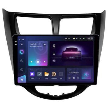 Штатна магнітола Teyes CC3 2K 4+64 Gb Hyundai Solaris 1 2010-2016 Black 9"