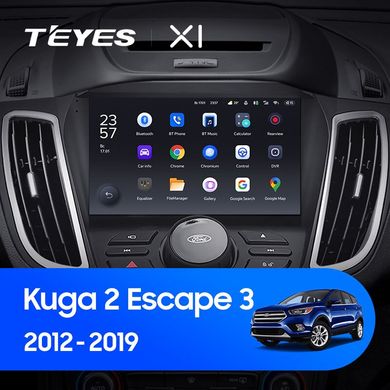 Штатна магнітола Teyes X1 2+32Gb Ford Kuga 2 Escape 3 2012 - 2019 9'' (buttons)