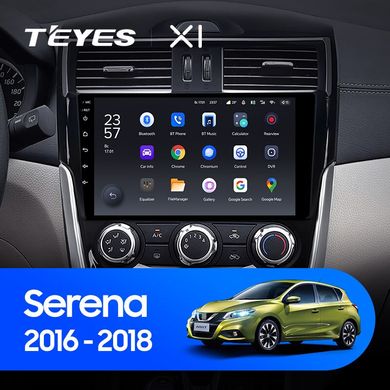 Штатная магнитола Teyes X1 2+32Gb Wi-Fi Nissan Serena 2016-2019 9"